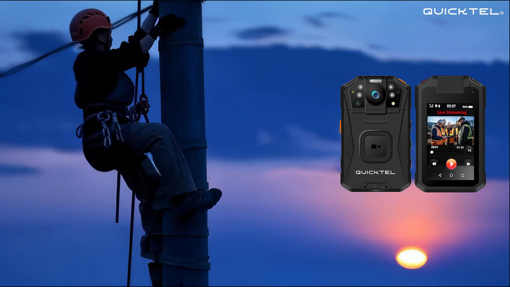 Quicker Telecom QUICKTEL Push-To-Talk 2-Way Radio Body Cam with Video Livestreaming